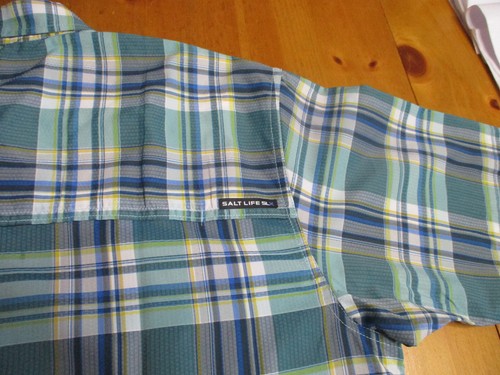 New W/Tags Salt Life Woven Shirt XXL Live Salty SLX Performance Fishing UV - Picture 10 of 12