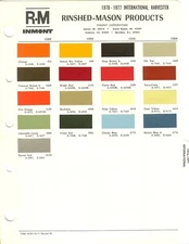 1976 1977 INTERNATIONAL HARVESTER SCOUT II TERRA TRUCK TRAVELER PAINT CHIPS R-M