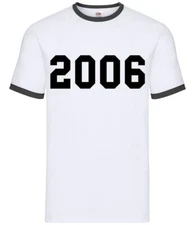 2006 College Style - Mens Ringer - 17th Birthday Gift Present 17 Ideas