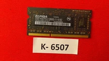 2 GB ELPIDA DDR3 Sdram EBJ20UF8BDU5-GN-F RAM Mémoire Vive PC3-12800 (DDR3-160