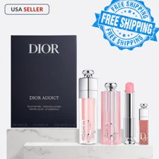 DIOR ADDICT 3-PIECE SET (001 Pink) Lip Glow, Lip Maximizer & Mini LIP ESSENTIALS