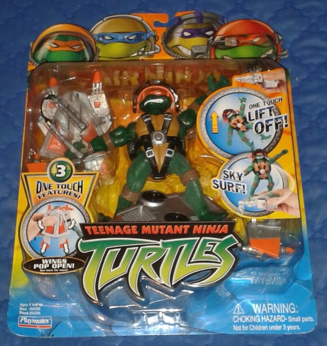 2004 * AIR NINJA MIKE MICHAELANGELO (MOC) * TEENAGE MUTANT NINJA TURTLES TMNT - Picture 4 of 6