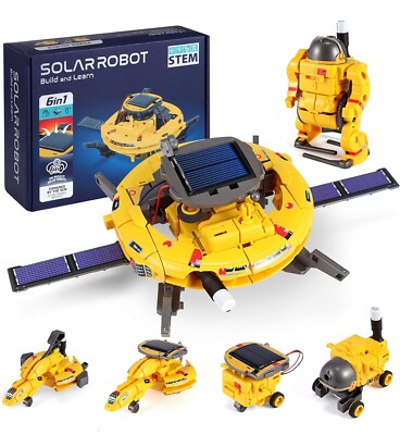 STEM Projects for Kids Ages 8-12, Science Kits, Solar Space Toys Gifts Yellow 
