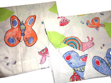 IKEA IKEA KRYP FLYGFA INSECTBUGS BEES SPIDERS BUTTERFLIES 2 PANELS 54X86