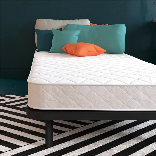TWIN White Coil Mattress-in-a-Box Eco-Friendly Foam Sleep ...