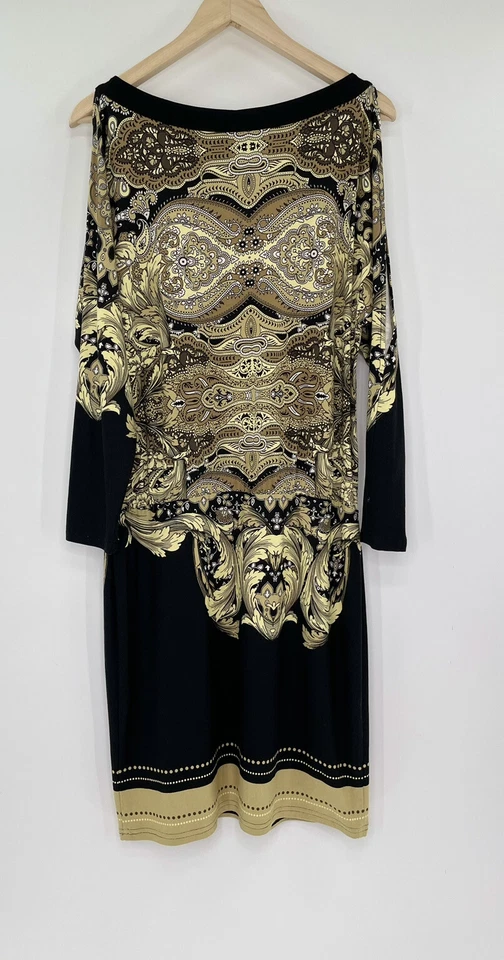 Vestido feminino Cartise com motivo de rolagem ombro frio tamanho 6 - Imagem 4 de 4