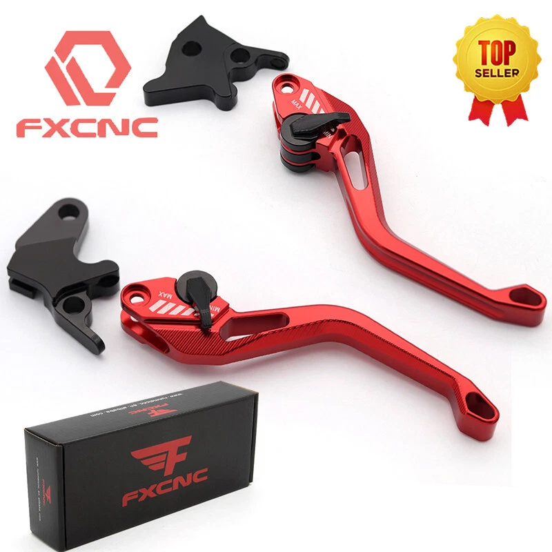 Juego de palancas de freno de embrague romboidal 3D rojo CNC para Honda NC700 CBR 1000 954 919RR CB Foto 2 de 4