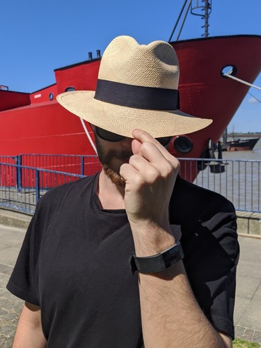 Equal Earth Genuine Rolling Panama Hat Authentic con Red Band - Natural - Imagen 7 de 10