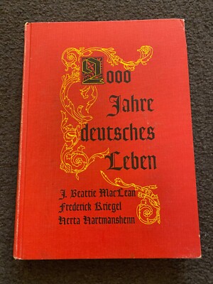2000 Jahre Deutsches Leben book J Beattie Mac Lean German Series