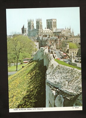 York Minster Cathedral  Postcard York England