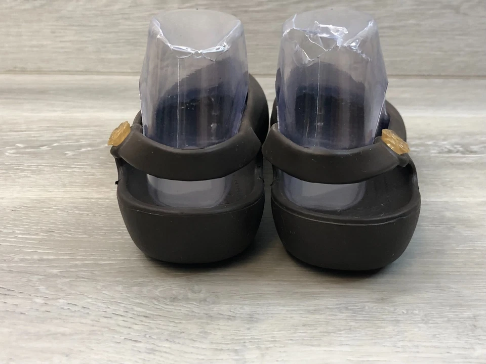 Crocs Jayna Womens Ballet Flat Brown Rubber Slip On Casual Comfort Shoes - Image 3 of 4