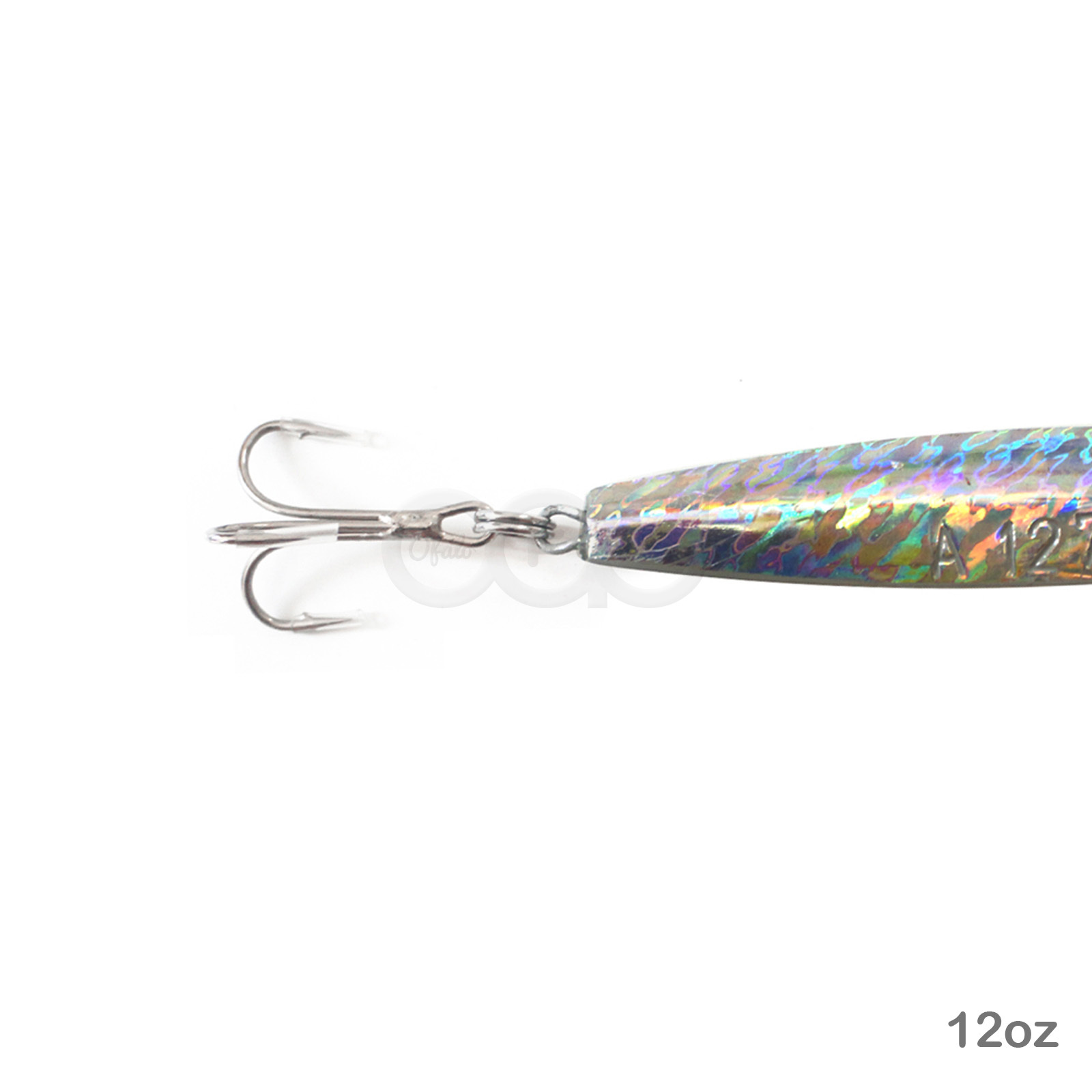 10pcs 12oz Fishing Diamond Jig Holographic Laser Jigging Metal Lures treble hook - Image 5