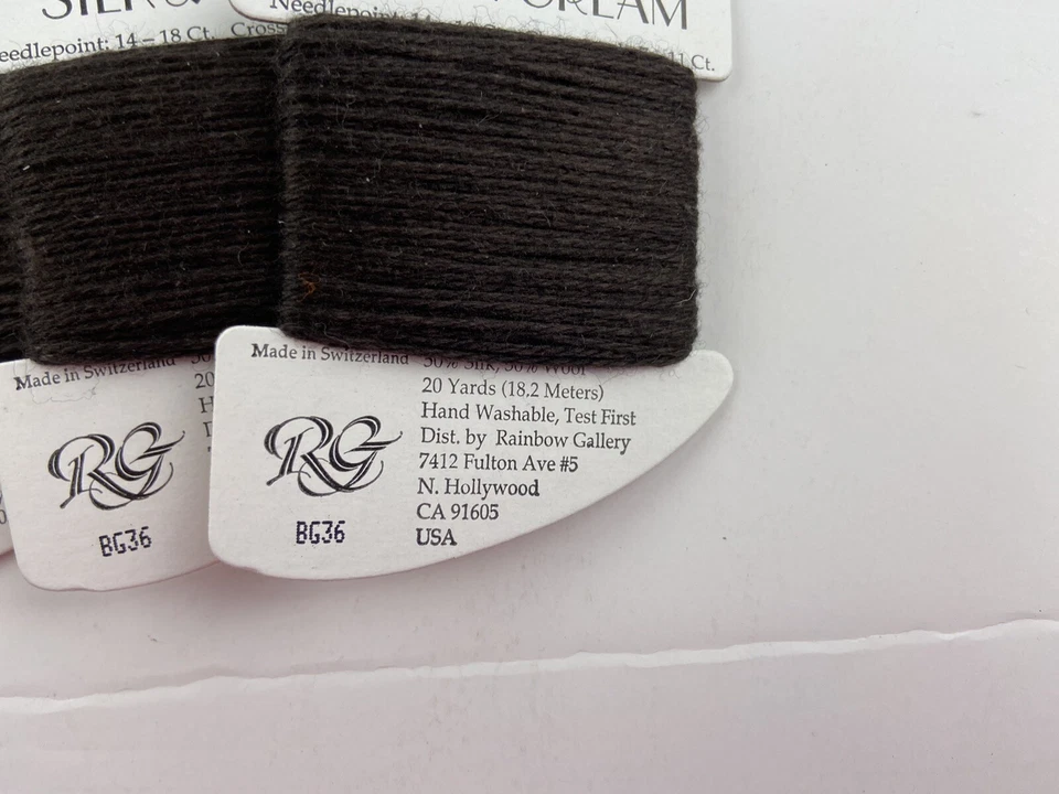 Rainbow Gallery Silk And Cream Thread BG36 Brown Thread Lot Of 3 Discontinued - Image 3 of 4