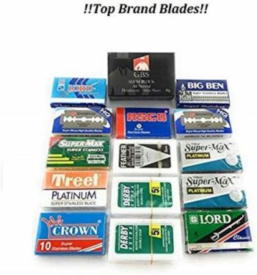 GBS Double Edge Razor Blade Sampler - 100 Blades | eBay