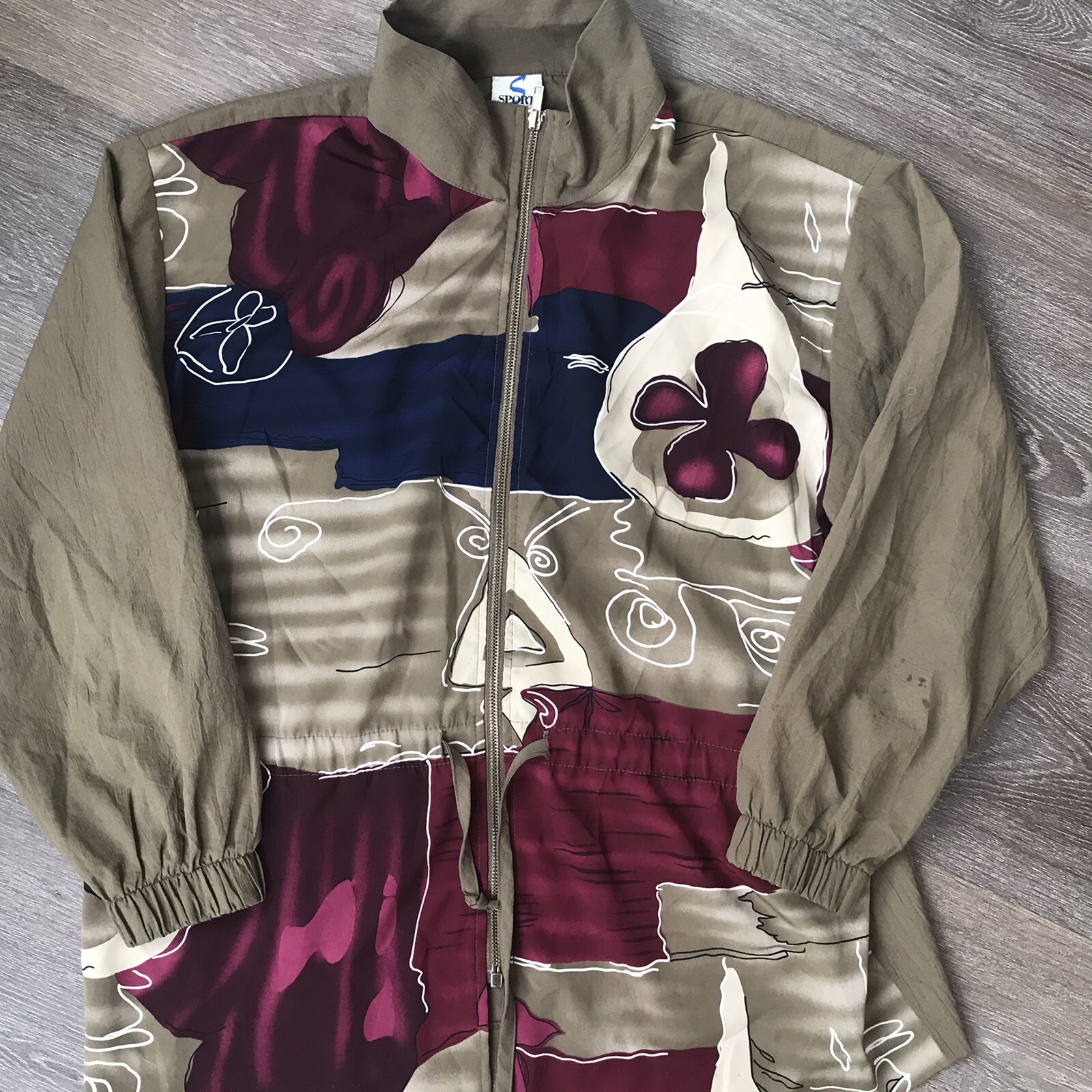 vintage patterned windbreaker jacket - image 2