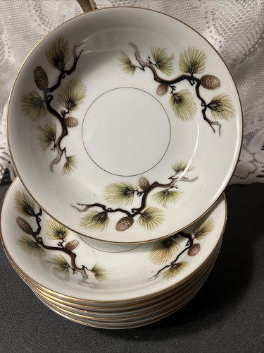 "Set 7 Narumi Japan SHASTA KIEFER Kegel Dessert Beeren Schalen 5 1/4""