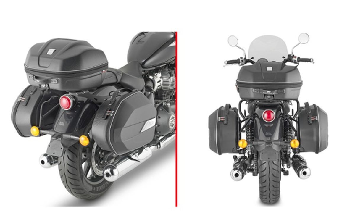 Support valise latérale moto Kappa Monokey Side Royal Enfield Super Meteor 650 2023
