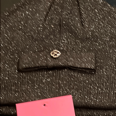 NWT Kate Spade metallic beanie black | eBay display picture 3