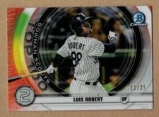 2020 BOWMAN CHROME SCOUTS TOP 100 ORANGE REFRACTORS #BTP2 LUIS ROBERT #11/25