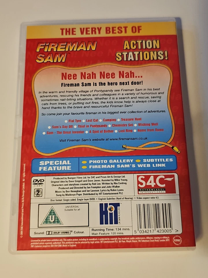 The Very Best of Fireman Sam: Action Stations! DVD (2004)  R2 UK Import Movie - Image 2 of 3