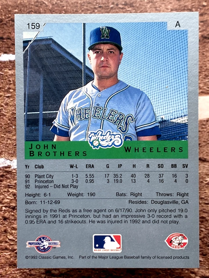 1993 Classic Best John Brothers #159 - Image 2 of 2