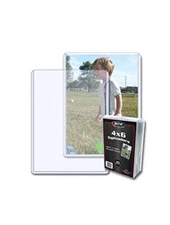 (25) 4x6 Post Card & Photo Topload Holders - Rigid Plastic Sleeves Brand