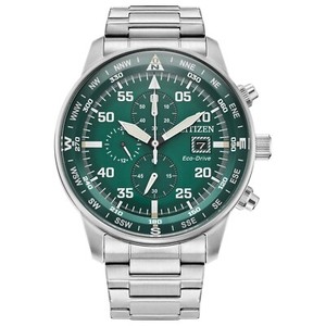 Citizen Men's Sport Casual Chronograph Eco-Drive Silver Watch 44 MM CA0699-59X