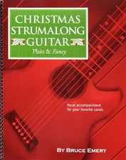 EMERY Christmas Strumalong Guitar Plain and Fancy MUSIC BOOK SPIRAL NEW ON SALE