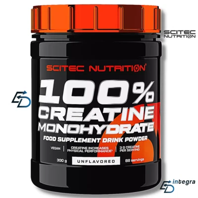 SCITEC NUTRITION - 100% Creatine Monohydrate 300g Creatina Monoidrato in Polvere