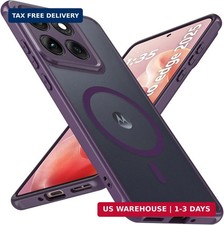 For Motorola Edge 2025 Case,Magnetic 38 N52 Magnets Military Grade Drop Protec