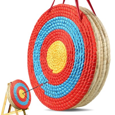 Archery Target, 5 Layers 20'' Arrow Target, Traditional Solid Straw Round Archery