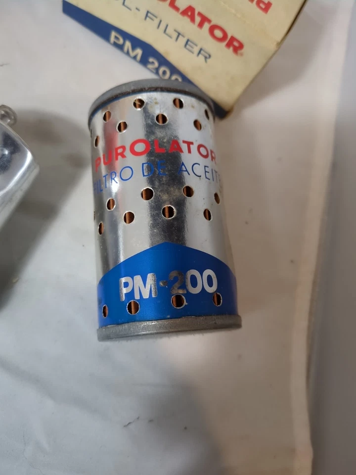 Lot of 4 Vintage NOS Purolator Oil & Fuel Filters FM2002 PM200 Mercedes BMW Stey - Изображение 3 из 4