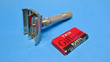 Vintage NOS Blades & Gillette Fatboy Adjustable Razor - F1 - 1960 - Very Nice!