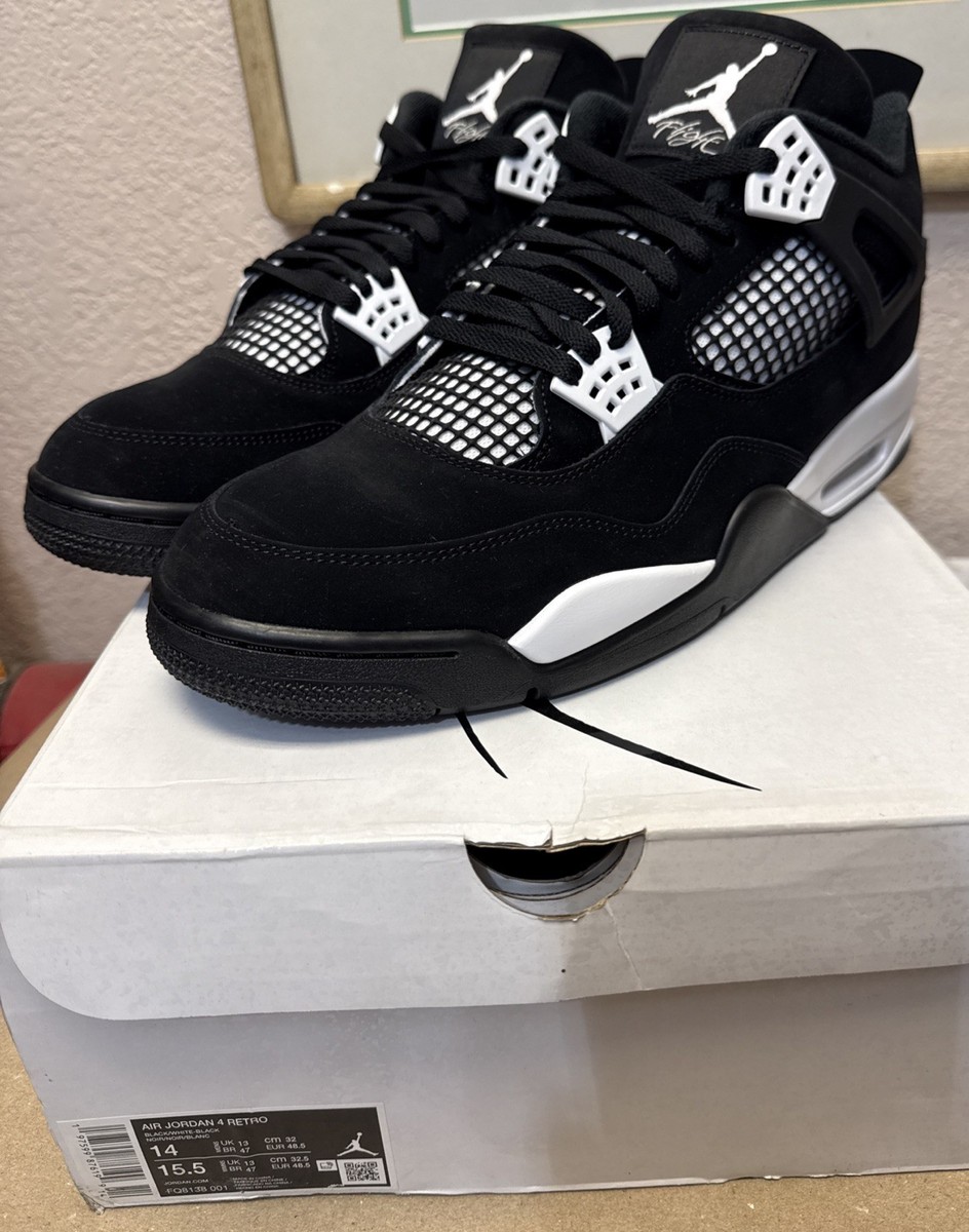 Size 14 - Air Jordan 4 Retro White Thunder for sale online  display picture 3