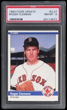 1984 Fleer Update Roger Clemens #U27 PSA 8 RC Baseball NM-MT U-27