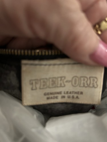 Teek-Orr Vintage Y2K Oversized Envelope White Leather Clutch VGC 12”wide 8” Tall - Bild 2 von 5