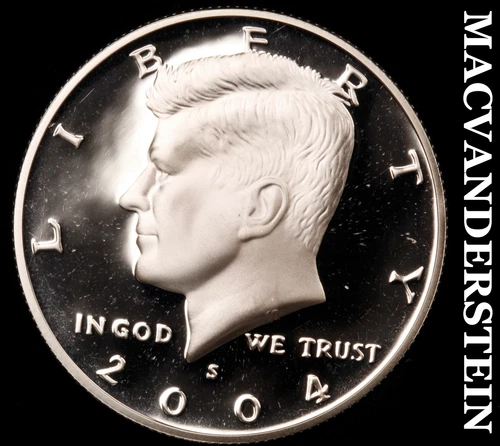 2004-S Silver Kennedy Half Dollar-Choice Gem Proof No Reserve #i2945