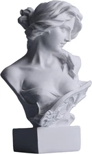 6" H Greek Mythology Bust Statue Decor,Artemis Statues Roman Goddess Figurines,U