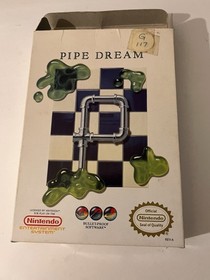 PIPE DREAM NINTENDO NES Tested WORKING Original Box Video Game INSTRUCTIONS Case