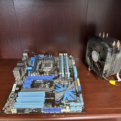ASUS P7P55D  Intel Core i5 750 2.67GHz + Cool Master CPU Fan - All Working