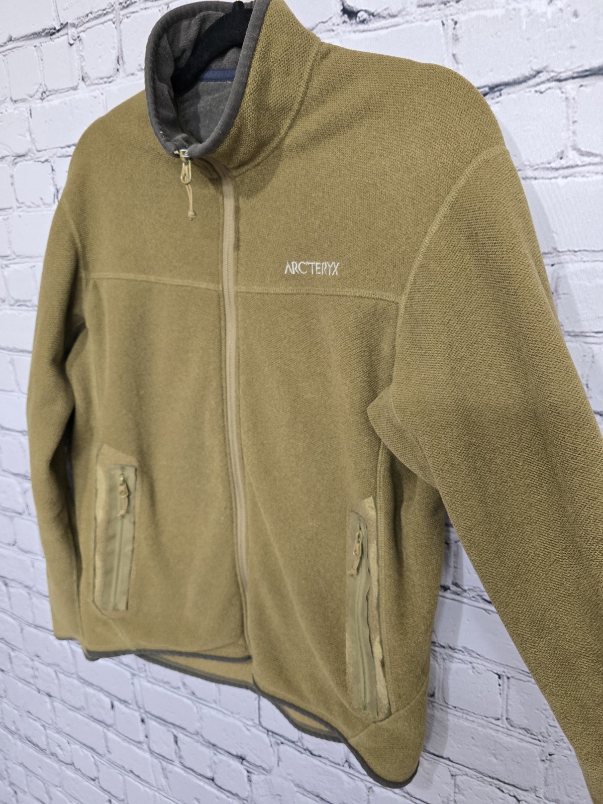 ARC'TERYX Vintage 90s Arcteryx Polartec Fleece Jacket Mens Medium Brown Full Zip Outdoor