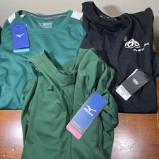 LOT Of 3 NWT Youth Athletic Shirts.      1 YM -1 YL- 1 Adult XXS  Ciele & Mizuna