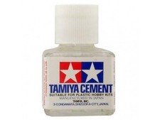 Tamiya 87003 Liquid Cement Adhesive 40ml Bottle for Model Kits with Brush in Lid