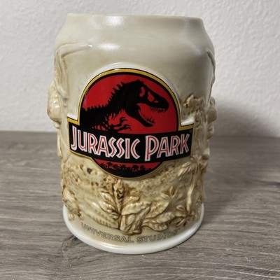 Universal Studios Exclusive Jurassic Park Fossil Bone Sculpted Jumbo Mug New