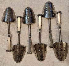 Vintage EKCO Hammered Metal Adjustable Shoe Tree Shaper Stretcher - 3 Pairs