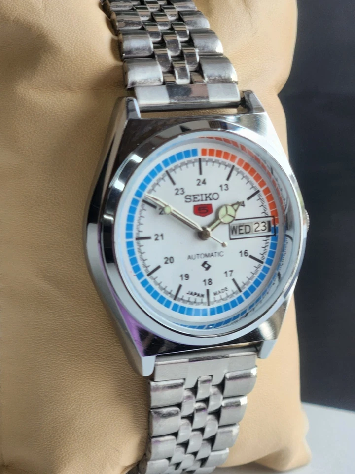 Reloj de pulsera vintage Seiko 5 automático 6309 17 joyas caballero - ENVÍO GRATUITO Foto 3 de 4