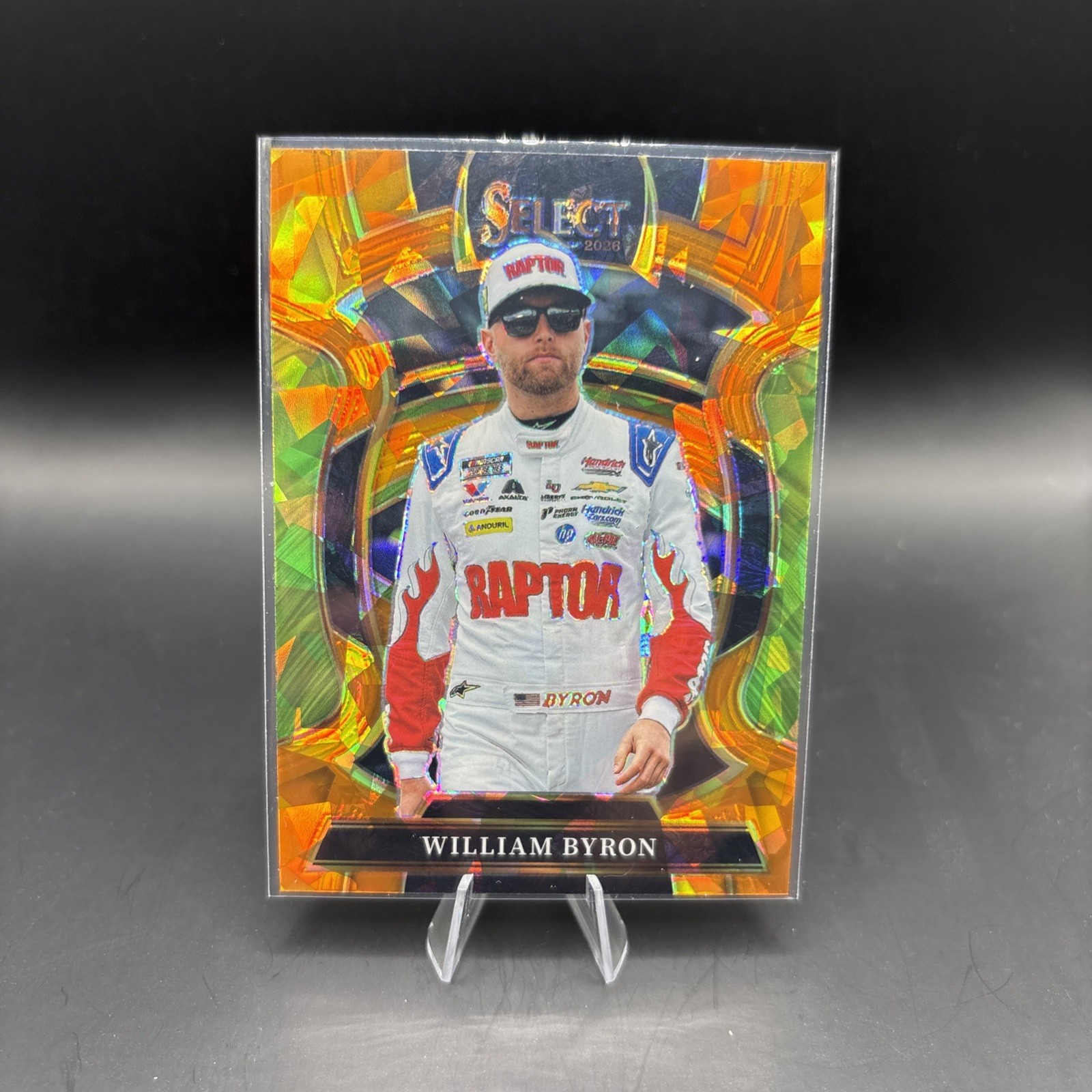 NEW 2026 Panini Select NASCAR - Grandstand Orange Ice William Byron #71 