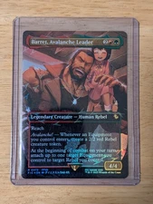 Barret, Avalanche Leader Borderless Chocobo Track Foil 472 MTG Magic