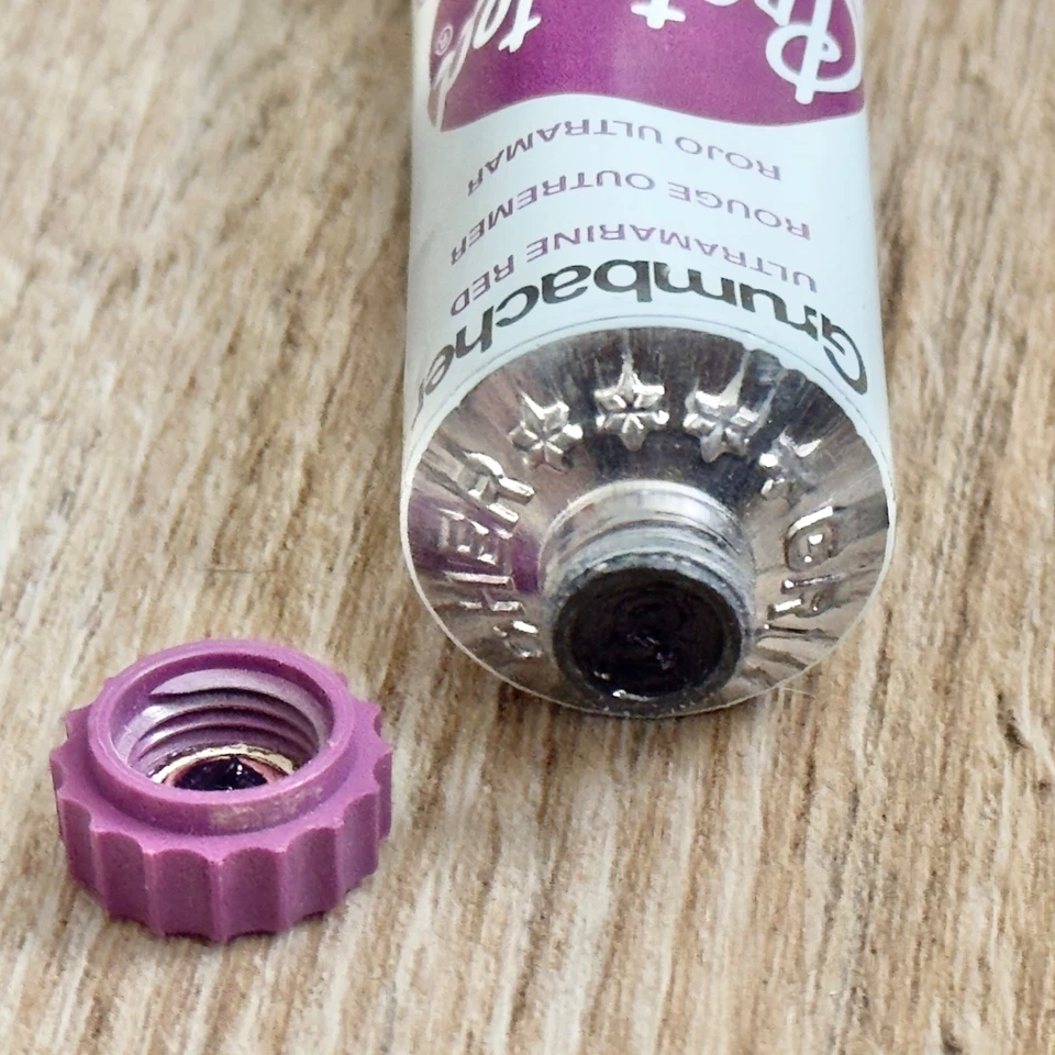 Grumbacher Artistas Pre-Probados Color al Aceite Rojo Ultramar 37 ml Sin Usar Leer Foto 2 de 4