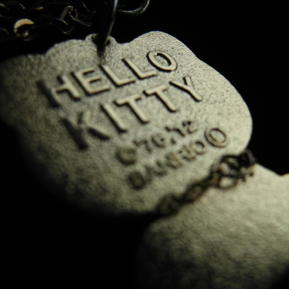 RARE Hello Kitty Necklace - Pink #5 Pendant with Heart Charm - ©1976Sanrio - Immagine 4 di 4